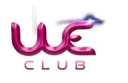 LE WE CLUB profile avatar with a stylized "WE" in pink and purple and the word "CLUB" underneath on a white background.
