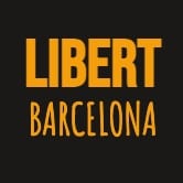 Black avatar background with the orange text “LIBERT” and “BARCELONA” for Libert Swinger Club Barcelona.